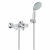 GROHE Costa – Mitigeur monocommande de bain avec 2 sorties et ensemble de douche chrome