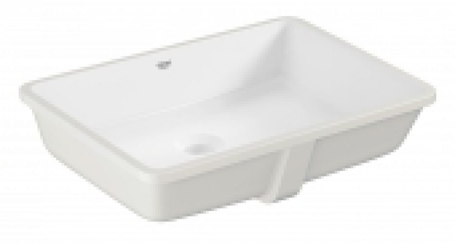 GROHE Cube Céramique – Lavabo à encastrer par le dessous 492×370 blanc avec PureGuard