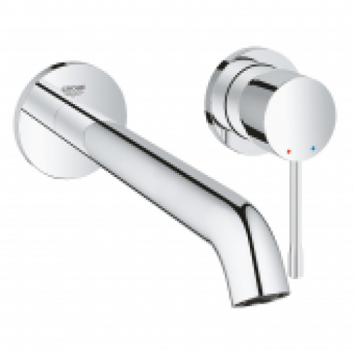 GROHE Essence – Mitigeur monocommande lavabo pour montage mural avec projection 230 mm sans garniture de vidage chrome