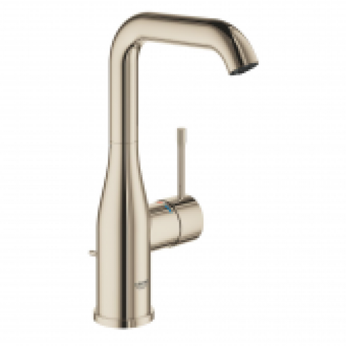 GROHE Essence – Mitigeur monocommande lavabo taille L avec bec orientable et limiteur de débit avec garniture de vidage nic…