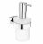 GROHE Essentials Cube – Distributeur de savon chrome / satiné