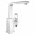 GROHE Eurocube – Mitigeur monocommande lavabo taille L avec bec orientable et limiteur de débit avec garniture de vidage ch…