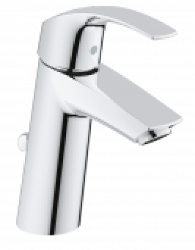 GROHE Eurosmart – Mitigeur monocommande lavabo taille M avec EnergySafe avec garniture de vidage chrome