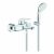 GROHE Eurostyle – Mitigeur monocommande de bain avec 2 sorties et ensemble de douche chrome