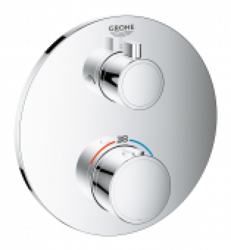 GROHE Grohtherm – Façade pour mitigeur thermostatique douche pour 2 sorties chrome