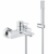 GROHE Lineare – Mitigeur monocommande de bain avec 2 sorties et ensemble de douche chrome