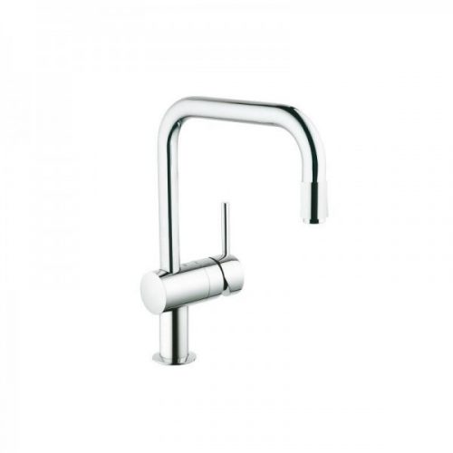 Grohe Minta Mitigeur évier Chromé/Supersteel avec mousseur extractible