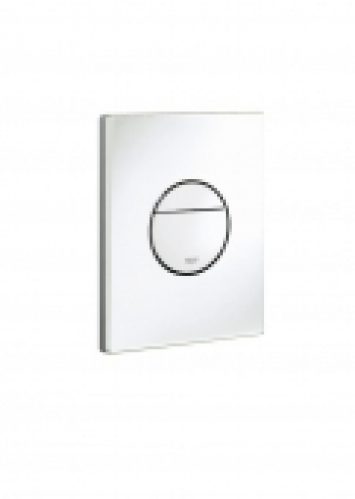 GROHE Nova Cosmopolitan – Plaque de commande pour WC avec double chasse et marche/arrêt blanc / white