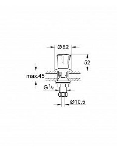GROHE – Paire de robinets Costa L 1/2&prime; chromé – 18904001