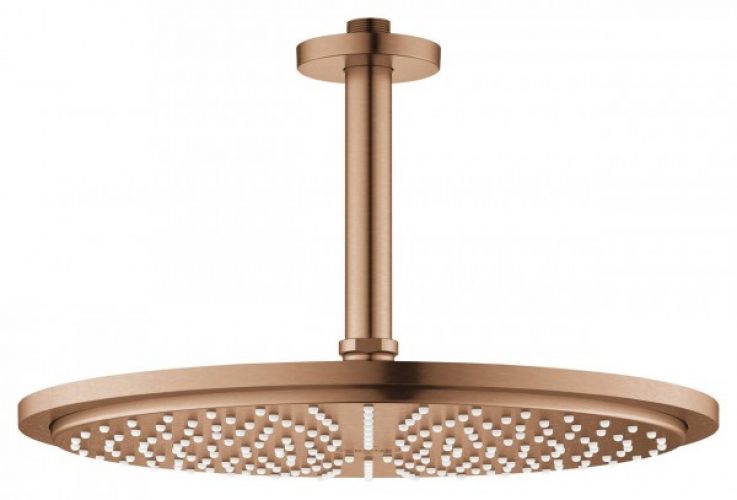 Grohe Rainshower Cosmopolitan 310 Ensemble Tête de douche et bras plafonnier 142 mm, 1 jet (26067)