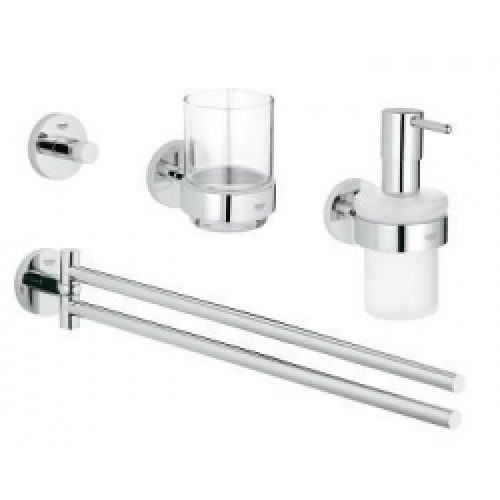 GROHE Set de salle bain 4 en 1 Essentials,…