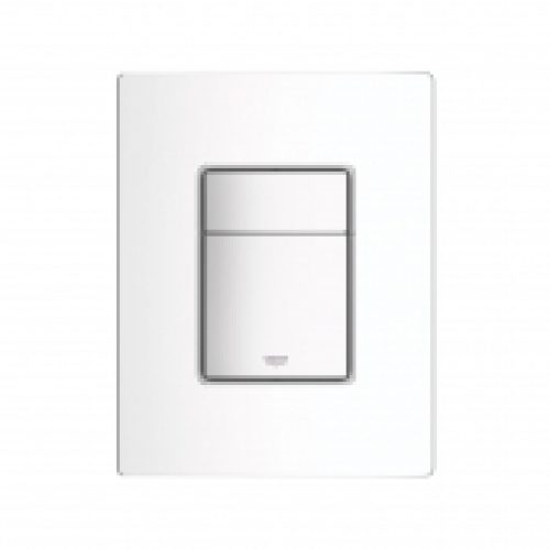 GROHE Skate Cosmopolitan – Plaque de commande pour WC avec double chasse et marche/arrêt blanc / white