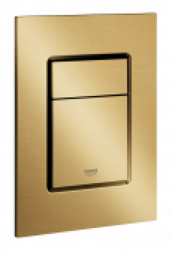 GROHE Skate Cosmopolitan S – Plaque de commande pour WC avec double chasse et marche/arrêt cool sunrise brossé / cool sunr…