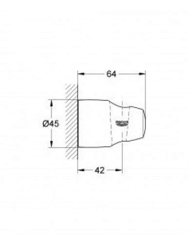 GROHE – Support mural pour douche à main Movario – 28403000