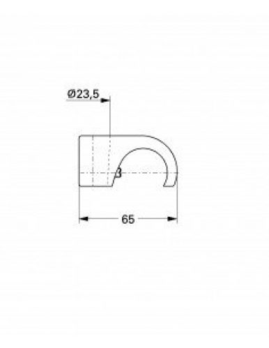 GROHE – Support pour douchette sur tout écrou prisonnier – 28788000
