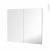 Hakeo Facade N68 2 Portes Miroir L80Xh70