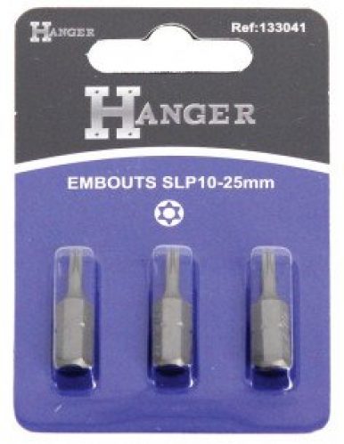 HANGER 133042 Boîte de 3 embouts étoile percée SLP15