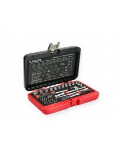 HANGER 251002 Coffret de douilles 1/4&Prime; de 40 pièces