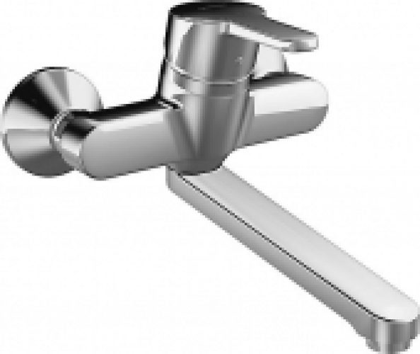 HANSA HansaClinica – Mitigeur monocommande lavabo pour montage mural avec projection 215 mm sans garniture de vidage chrome