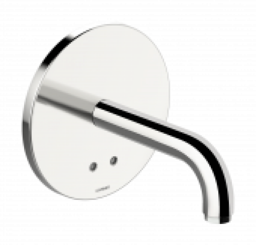 HANSA HansaElectra – Mitigeur électronique lavabo alimentation par piles pour montage mural avec projection 170 mm sans gar…