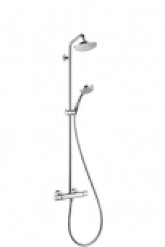 hansgrohe Croma – Système de douche Showerpipe 160 1jet avec mitigeur thermostatique chrome