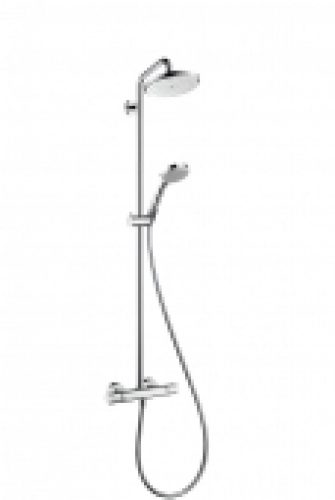 hansgrohe Croma – Système de douche Showerpipe 220 Air 1jet avec mitigeur thermostatique chrome