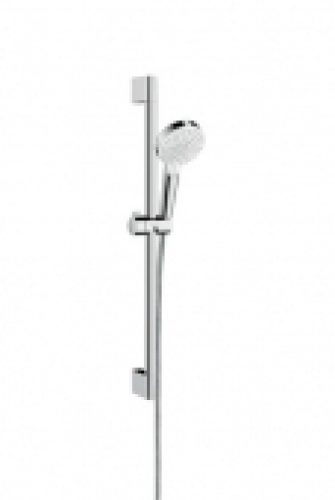 hansgrohe Crometta – Ensemble de douche 100 2jet Vario EcoSmart blanc / chrome