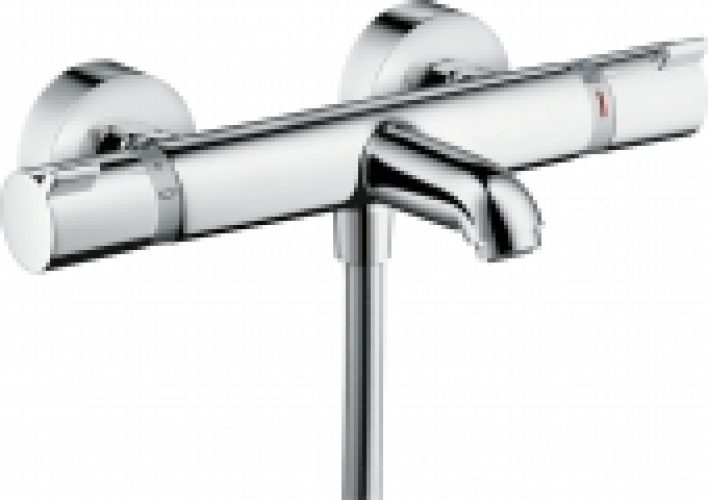hansgrohe Ecostat – Façade pour mitigeur thermostatique bain Confort pour 2 sorties chrome