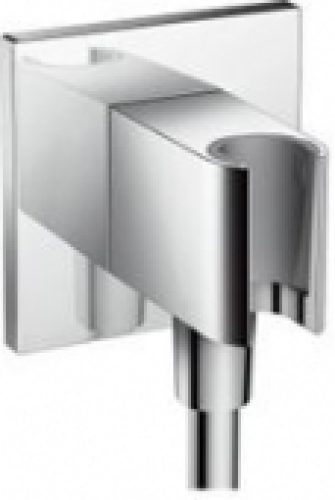 hansgrohe Fixfit – Porter Square coudé Support mural pour douchette chrome