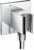 hansgrohe Fixfit – Porter Square coudé Support mural pour douchette chrome