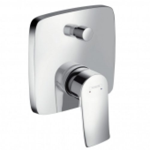 hansgrohe Metris – Façade de mitigeur monocommande encastré pour 2 sorties chrome