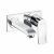 hansgrohe Metris – Mitigeur monocommande lavabo pour montage mural avec projection 165 mm sans garniture de vidage chrome