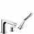 hansgrohe Metris – Robinetterie 3 trous baignoire avec 2 sorties chrome