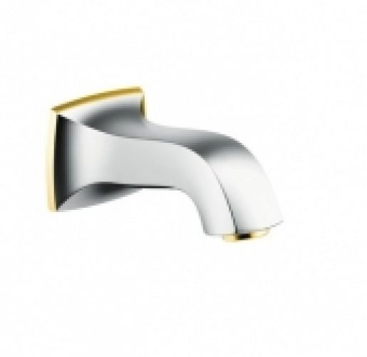 hansgrohe Metropol Classic – Bec déverseur pour baignoire avec 1 sortie chrome / aspect or