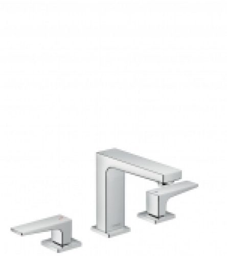 hansgrohe Metropol – Mitigeur de lavabo 3 trous 110 avec bonde de vidage Push-Open chrome