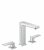 hansgrohe Metropol – Mitigeur de lavabo 3 trous 160 avec bonde de vidage Push-Open chrome