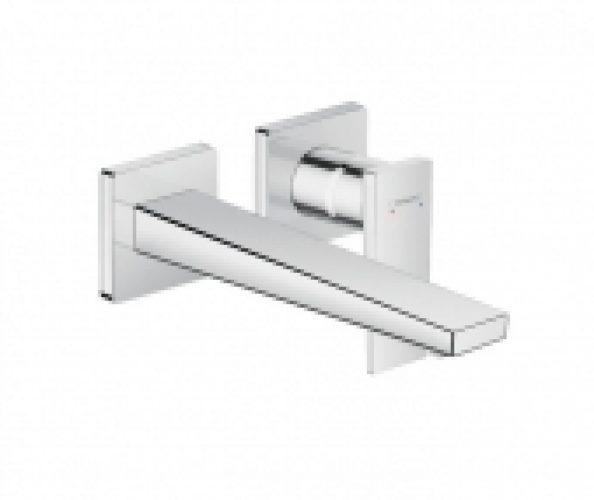 hansgrohe Metropol – Mitigeur monocommande lavabo pour montage mural avec projection 225 mm sans garniture de vidage chrome