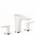 hansgrohe PuraVida – Mitigeur de lavabo 3 trous 100 avec bonde de vidage Push-Open chrome / blanc