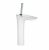 hansgrohe PuraVida – Mitigeur monocommande lavabo 200 avec bonde de vidage Push-Open chrome / blanc