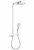 hansgrohe Raindance Select E – Système de douche Showerpipe 300 2jet avec mitigeur thermostatique chrome / blanc