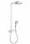 hansgrohe Raindance Select E – Système de douche Showerpipe 300 2jet avec ShowerTablet Select EcoSmart chrome / blanc