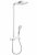 hansgrohe Raindance Select E – Système de douche Showerpipe 300 3jet avec mitigeur thermostatique chrome / blanc