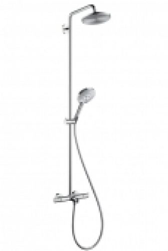 hansgrohe Raindance Select S – Système de douche Showerpipe 240 1jet avec thermostatique mitigeur bain / douche chrome