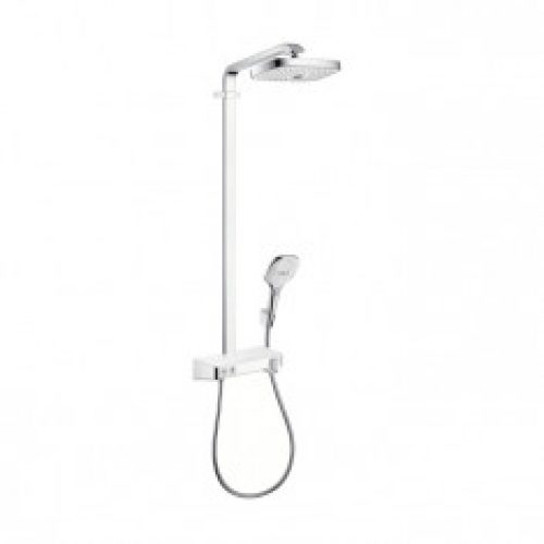 HANSGROHE-Showerpipe Raindance Select ShowerTablet E 300 2 jets – Blanc/Chrome