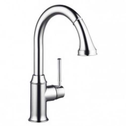Hansgrohe TALIS Classic Grand Arc Mitigeur évier avec douchette Chromé 14863000