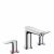 hansgrohe Talis E – Mitigeur de lavabo 3 trous 150 avec garniture de vidage chrome