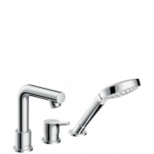 hansgrohe Talis S – Robinetterie 3 trous baignoire avec 2 sorties chrome