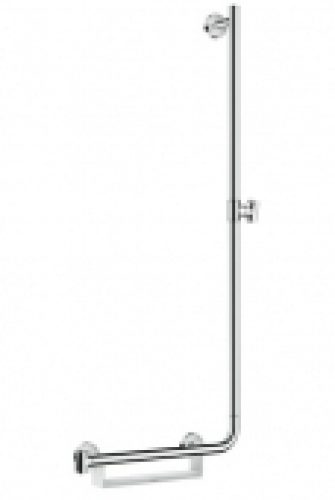 hansgrohe Unica Comfort  – Brausenstange 1100 mm Haltegriff links weiß / chrom