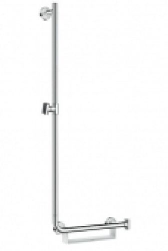 hansgrohe Unica Comfort  – Brausenstange 1100 mm Haltegriff rechts weiß / chrom