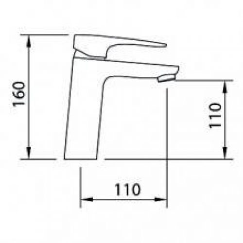 Haut robinet de lavabo Bahama